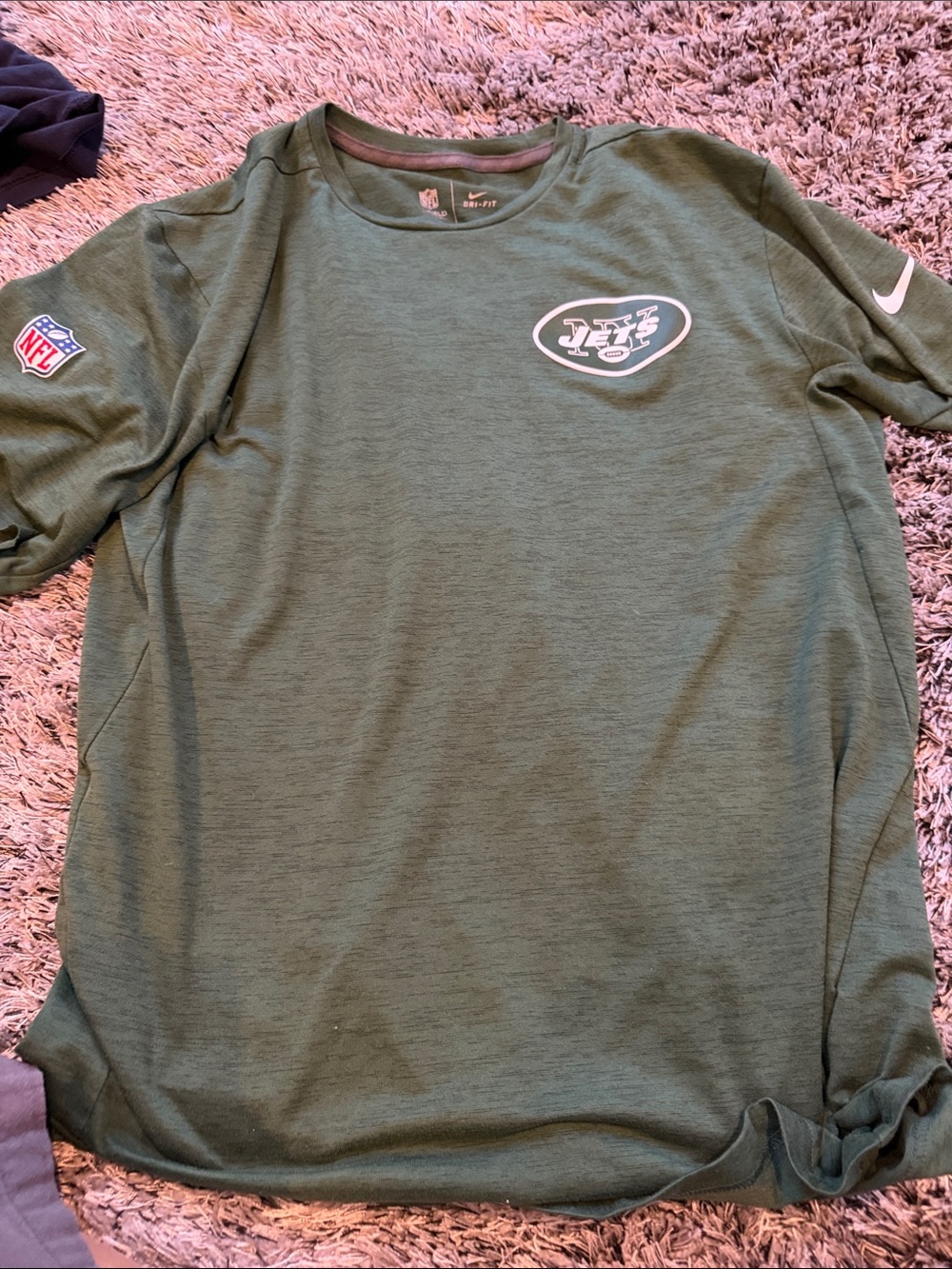 Nike Green New York Jets Crew Neck Tee